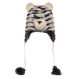 🌺 Knitwits Sal the Siberian Tiger Wool Pilot Hat NWT